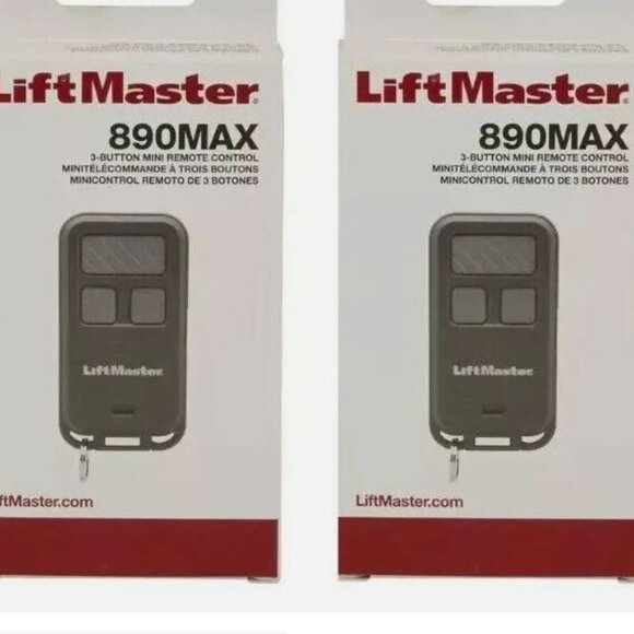 2-Pack LiftMaster 890MAX Mini Garage Door Remote Controls – 3-Button – OEM – New - Picture 1 of 1